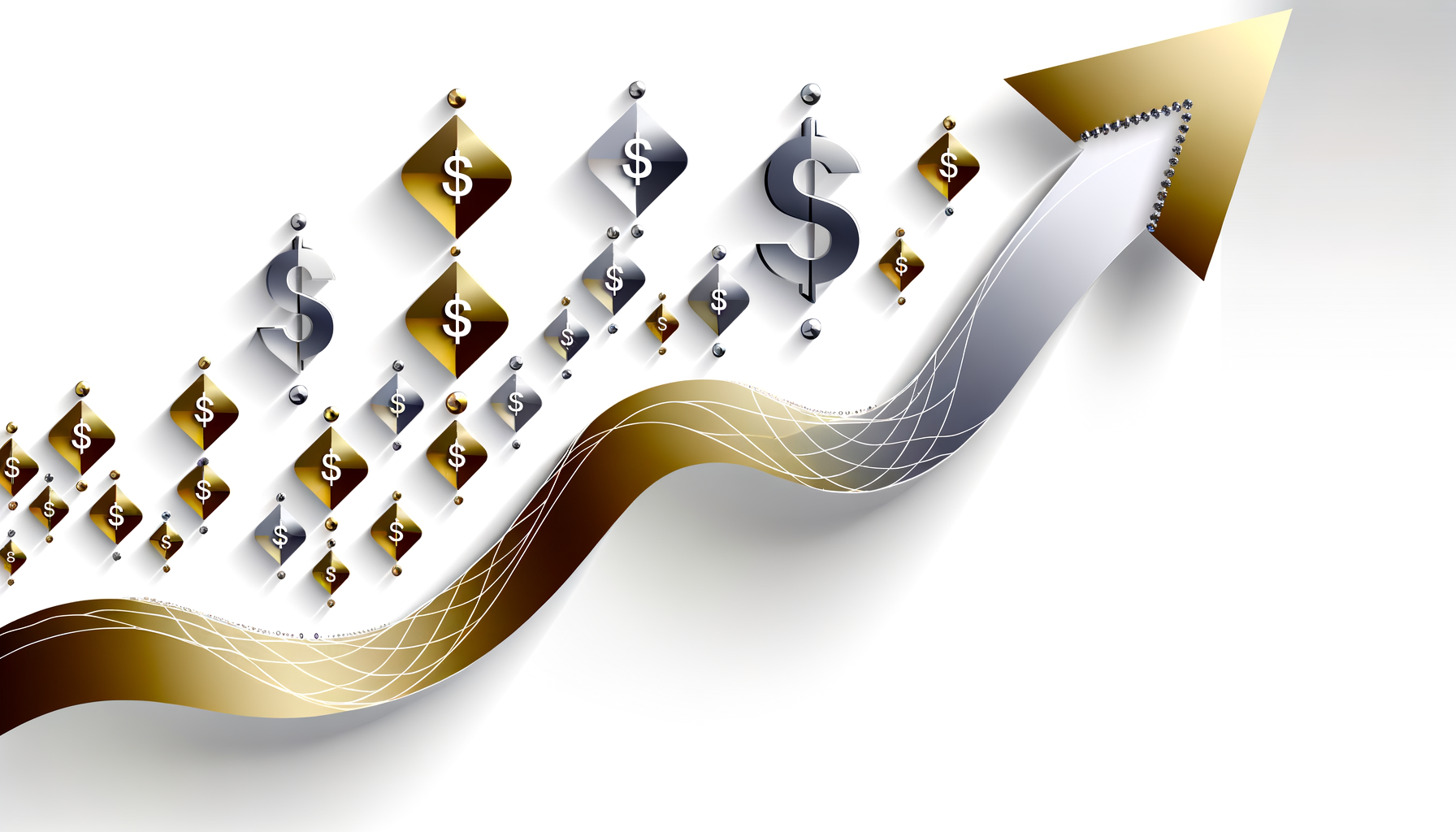 Professional business cash flow visualization